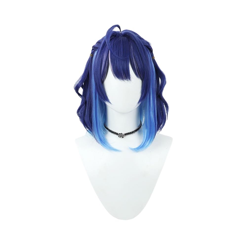 カツラ Amazon.co.jp: ロングペン 天宮こころ コスプレ セミロングウィッグ 紺